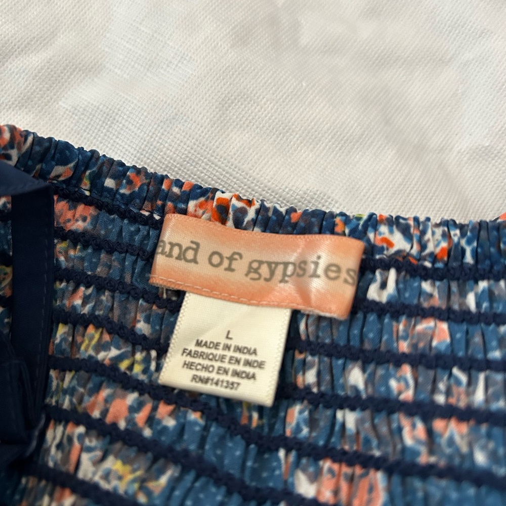 Band Of Gypsies shorts romper with overlay - Picture 2 of 5
